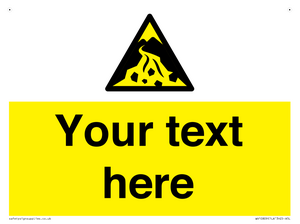 Custom Warning: Debris flow zone